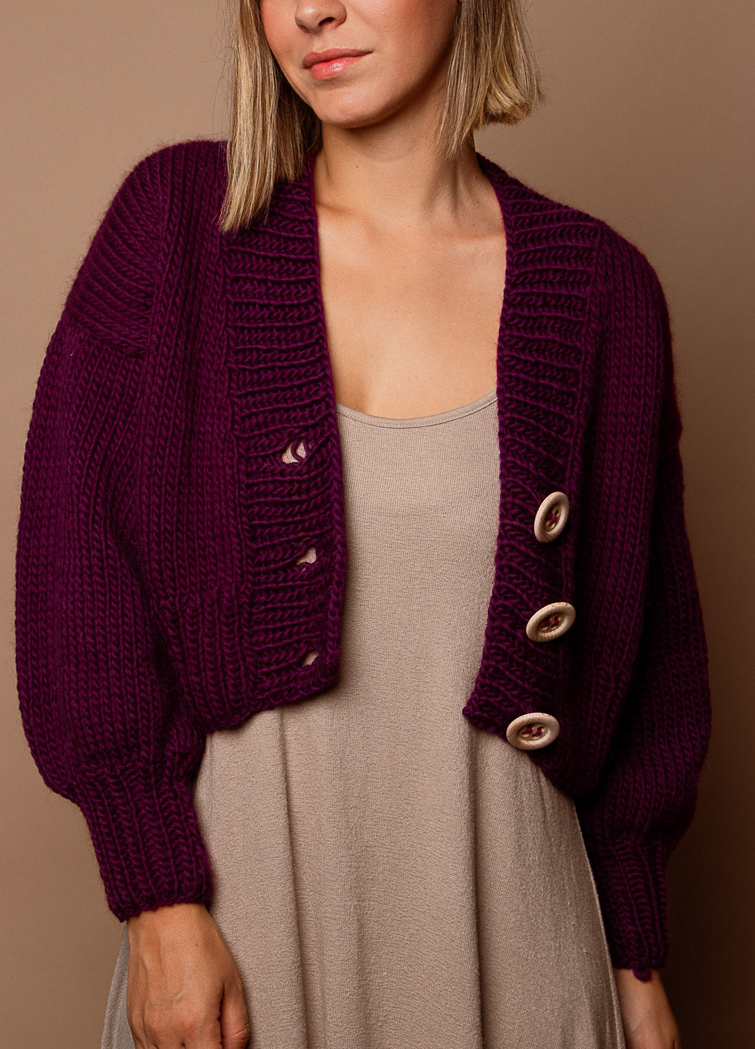 Tupelo Cardigan Kit – We are knitters